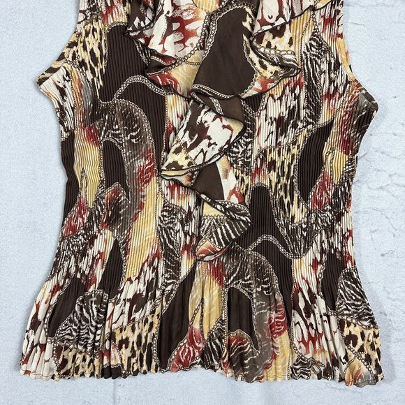 CJ Banks Womens Pullover Brown Ribbed Plus Size 1X - Picture 5 of 10